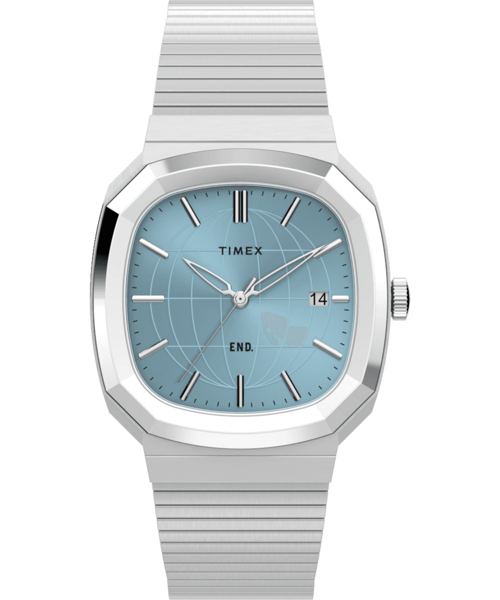 Timex END. x Timex 1981 Reissue Inspired 35mm Stainless Steel Bracelet Watch