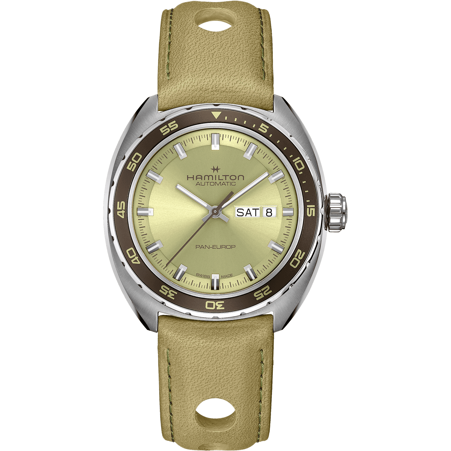 Hamilton American Classic Pan Europ Day Date Auto