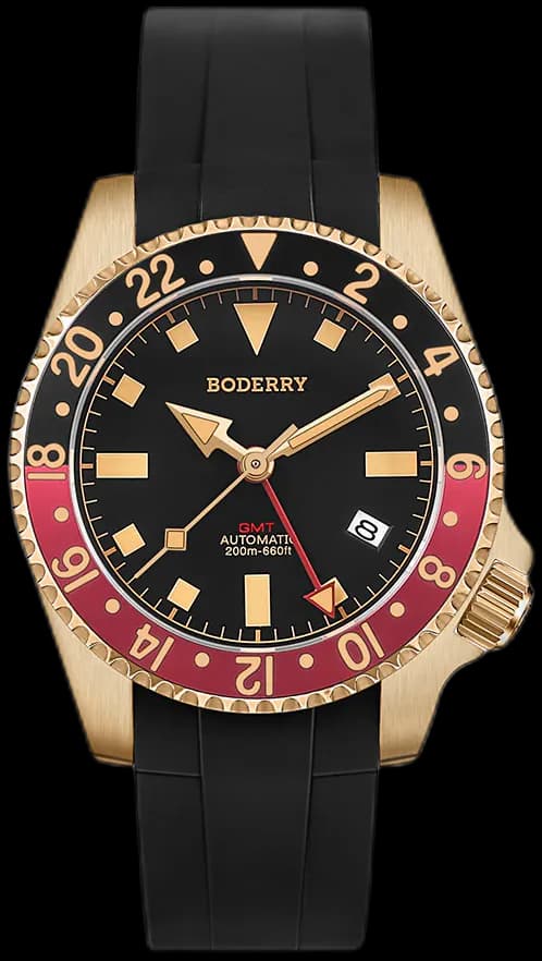 ADMIRAL GMT - 200M Waterproof Bronze Automatic Diver Watch