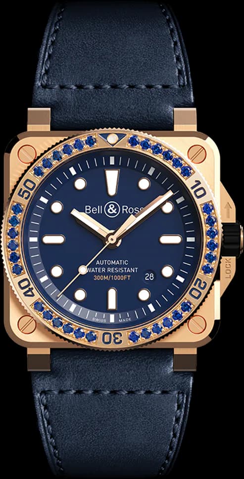 BR 03-92 DIVER BLUE BRONZE SAPPHIRE BEZEL