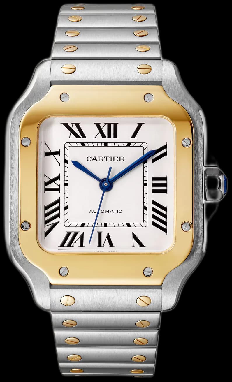 Santos de Cartier Medium Model Yellow Gold