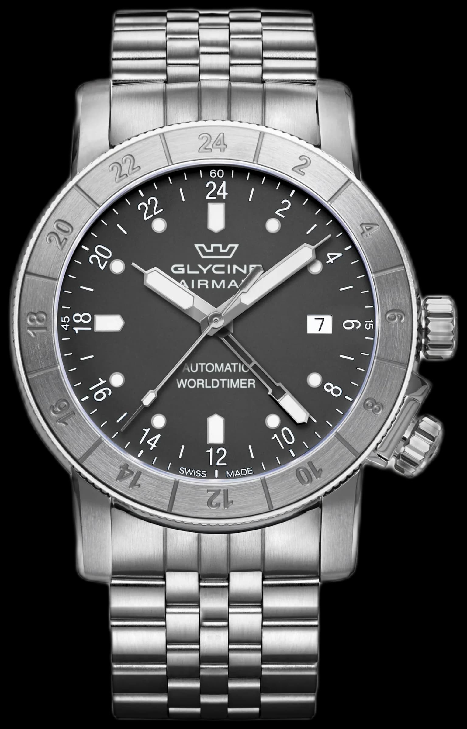 Men's Airman GMT 42mm Automatic Watch GL0065