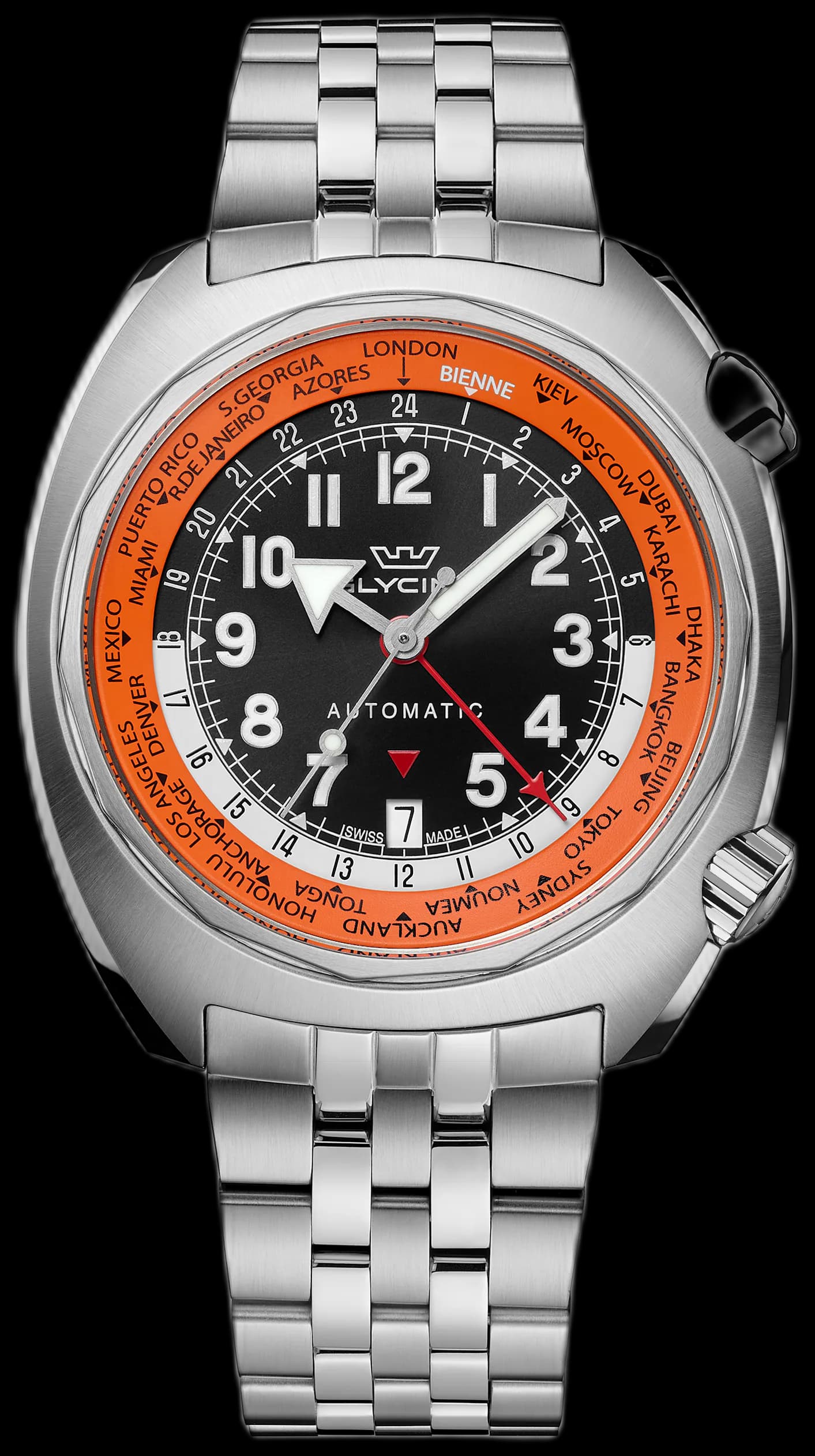Men's Airman SST GMT 43mm Automatic Watch GL0309