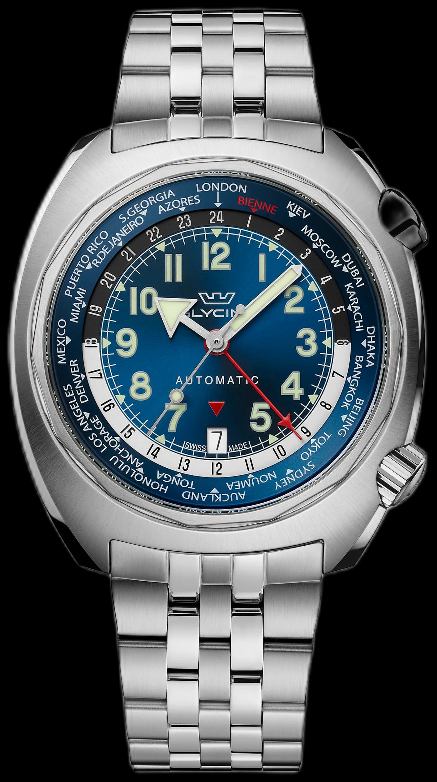 Men's Airman SST GMT 43mm Automatic Watch GL0310