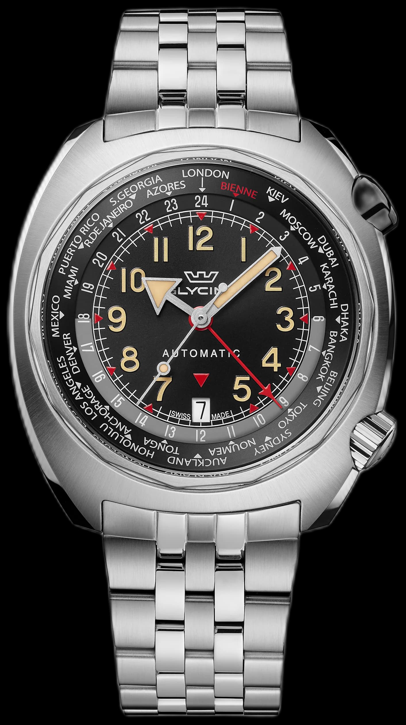 Men's Airman SST GMT 43mm Automatic Watch GL0311