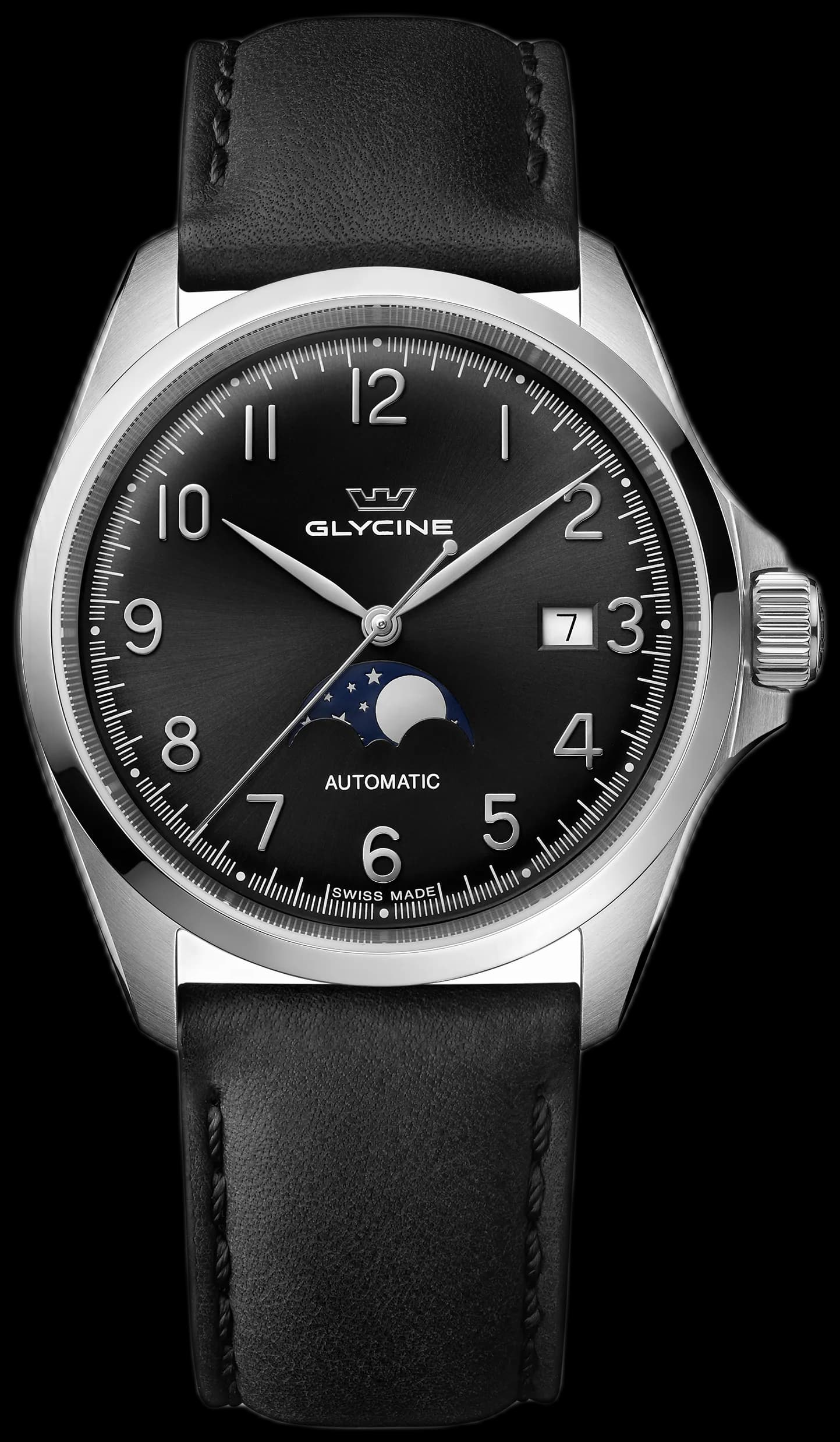 Men's Combat Classic Moonphase 40mm Automatic Watch GL0386