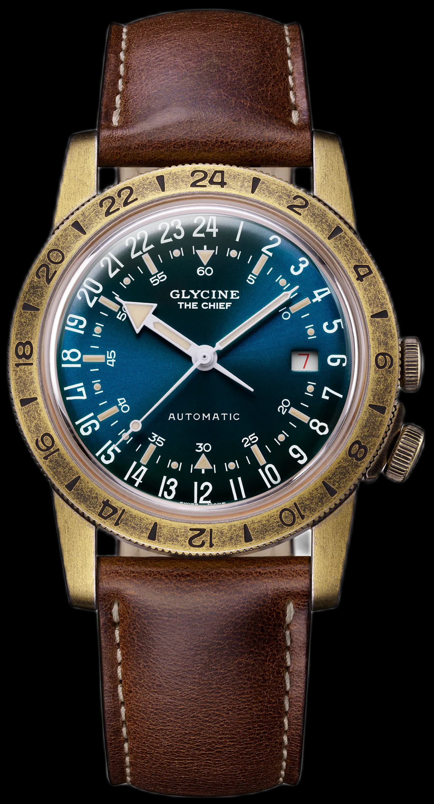 Men's Airman Vintage The Chief Purist 40mm Automatic Watch GL0414