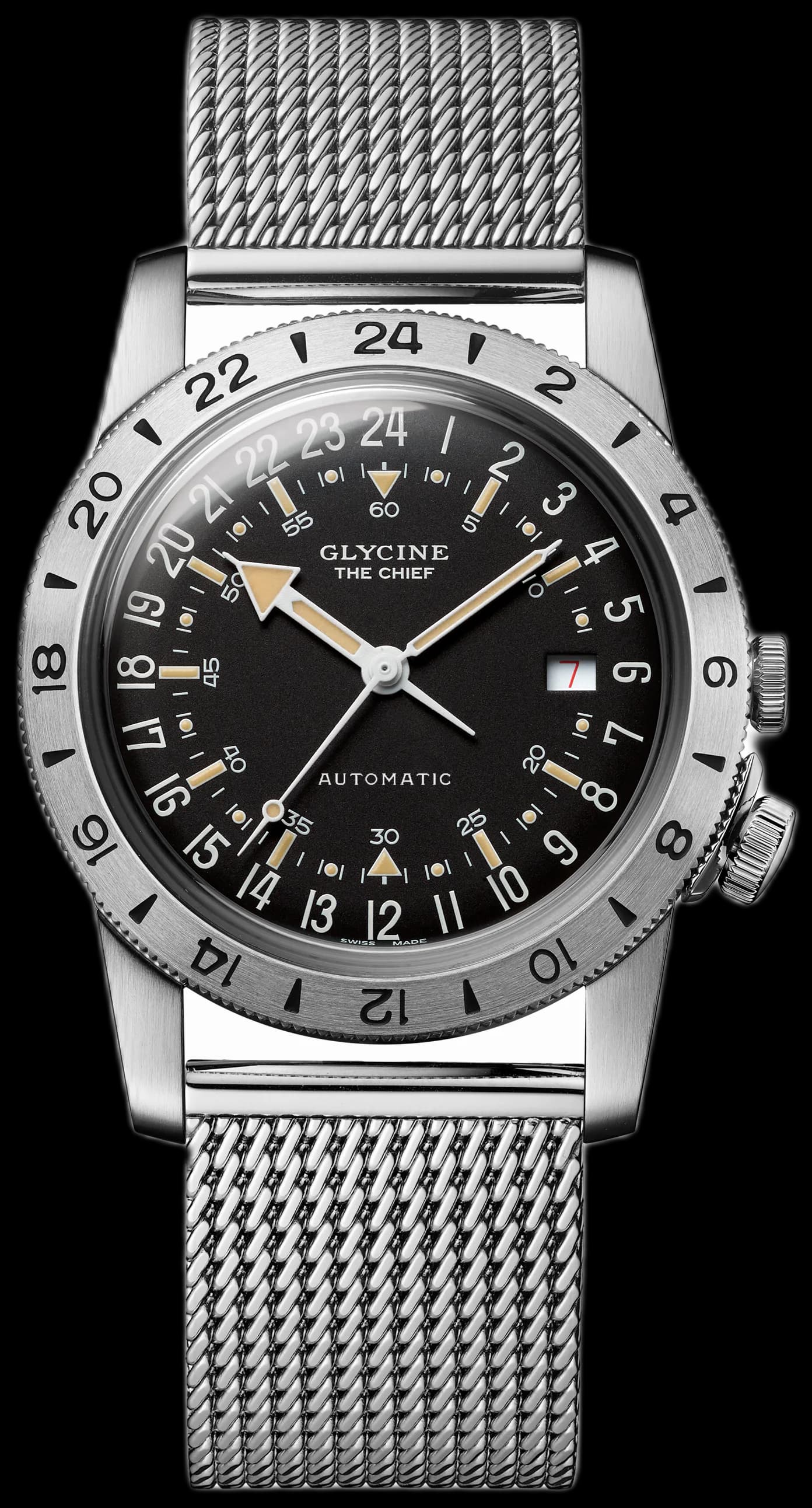 Men's Airman Vintage The Chief Purist 40mm Automatic Watch GL0468
