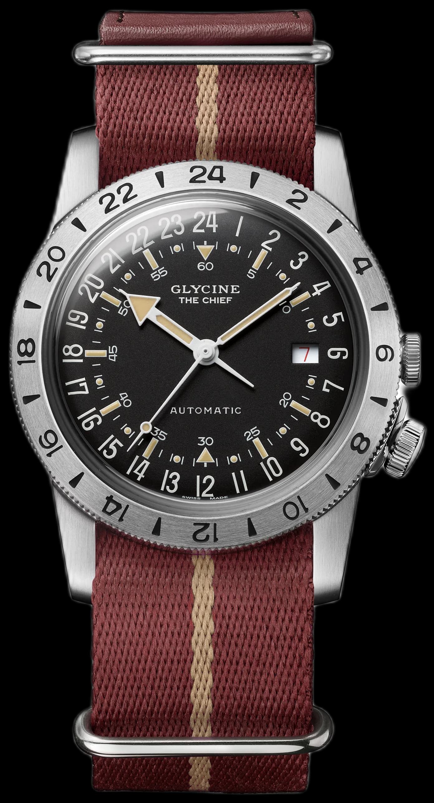Men's Airman Vintage The Chief Purist 40mm Automatic Watch GL0474