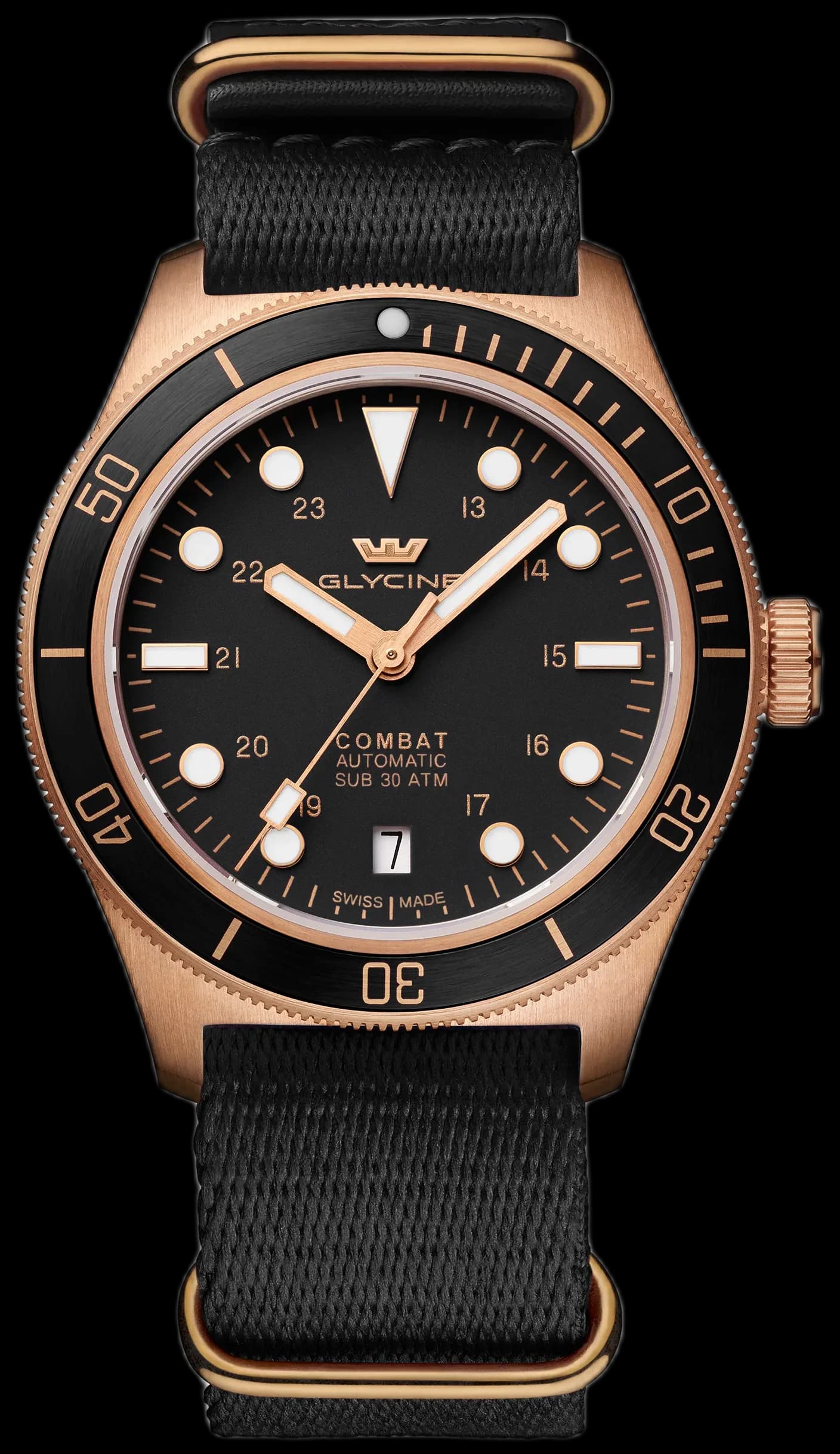 Unisex Combat Sub Bronze 39mm Automatic Watch GL0517