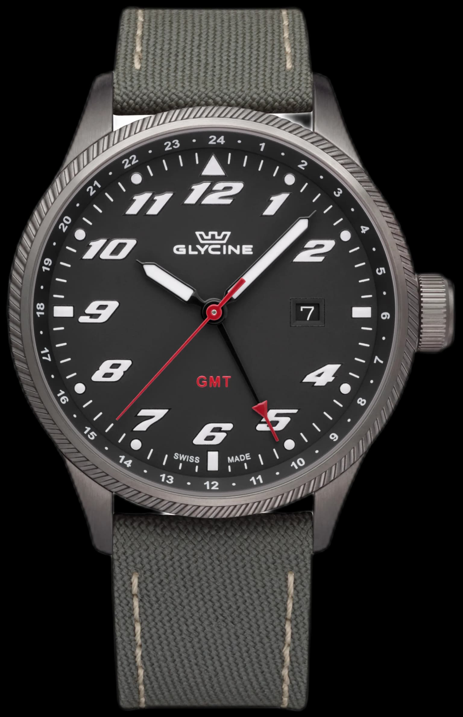 Men's Airman GMT 45mm Quartz Watch GL1006