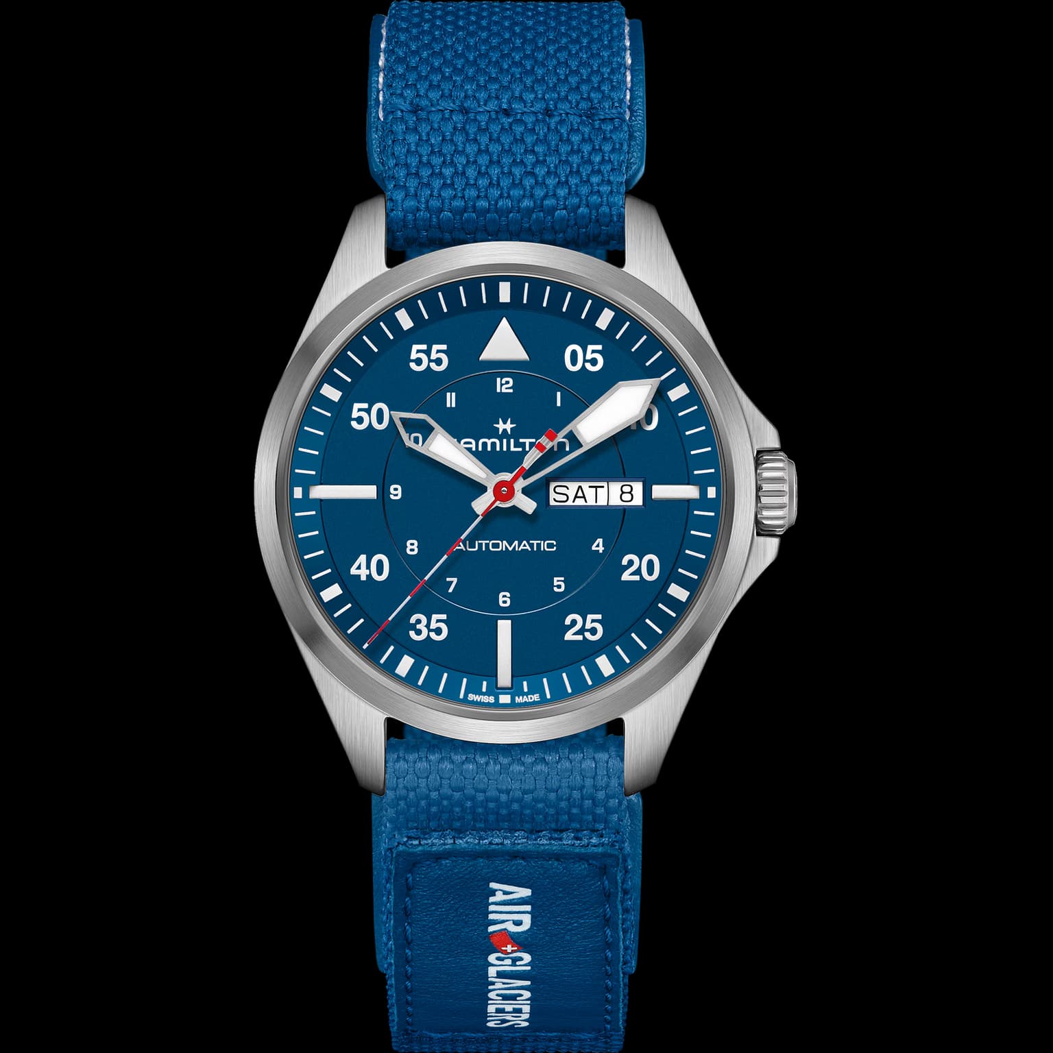 Khaki Aviation Pilot Day Date Auto - Air-Glaciers Edition