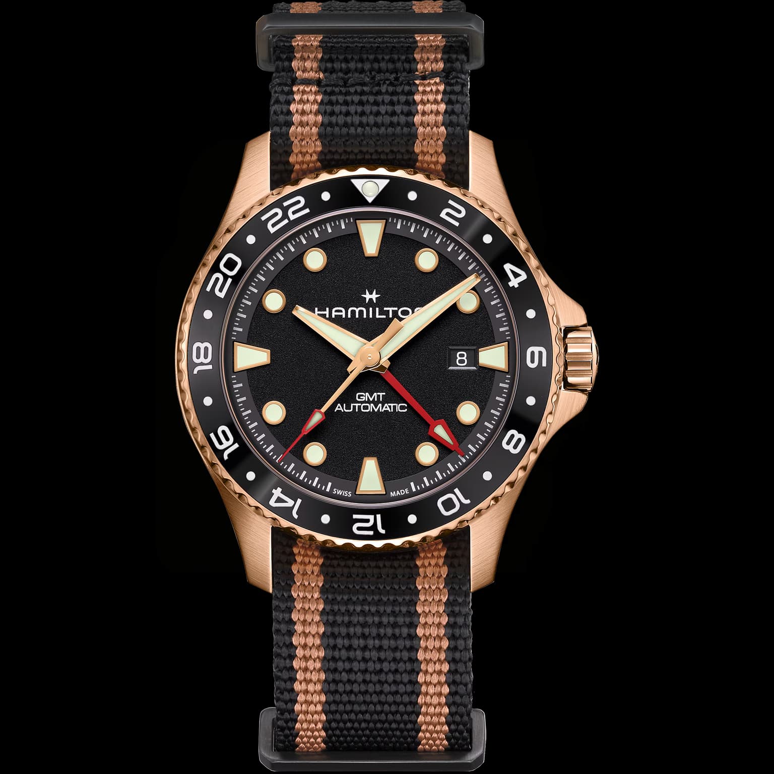 Khaki Navy Scuba Automatic GMT 43mm Bronze