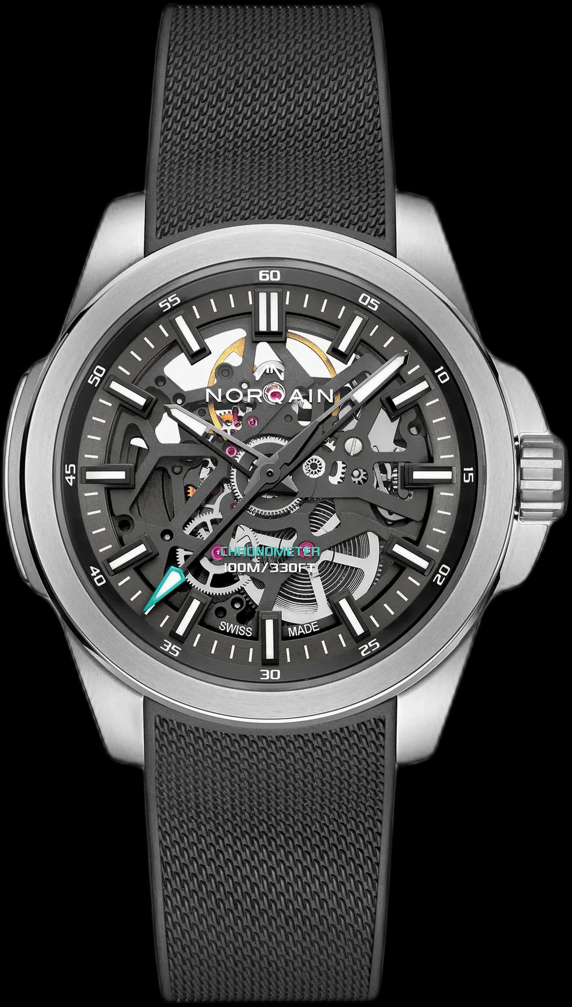 Independence Skeleton 40mm Anthracite Turquoise