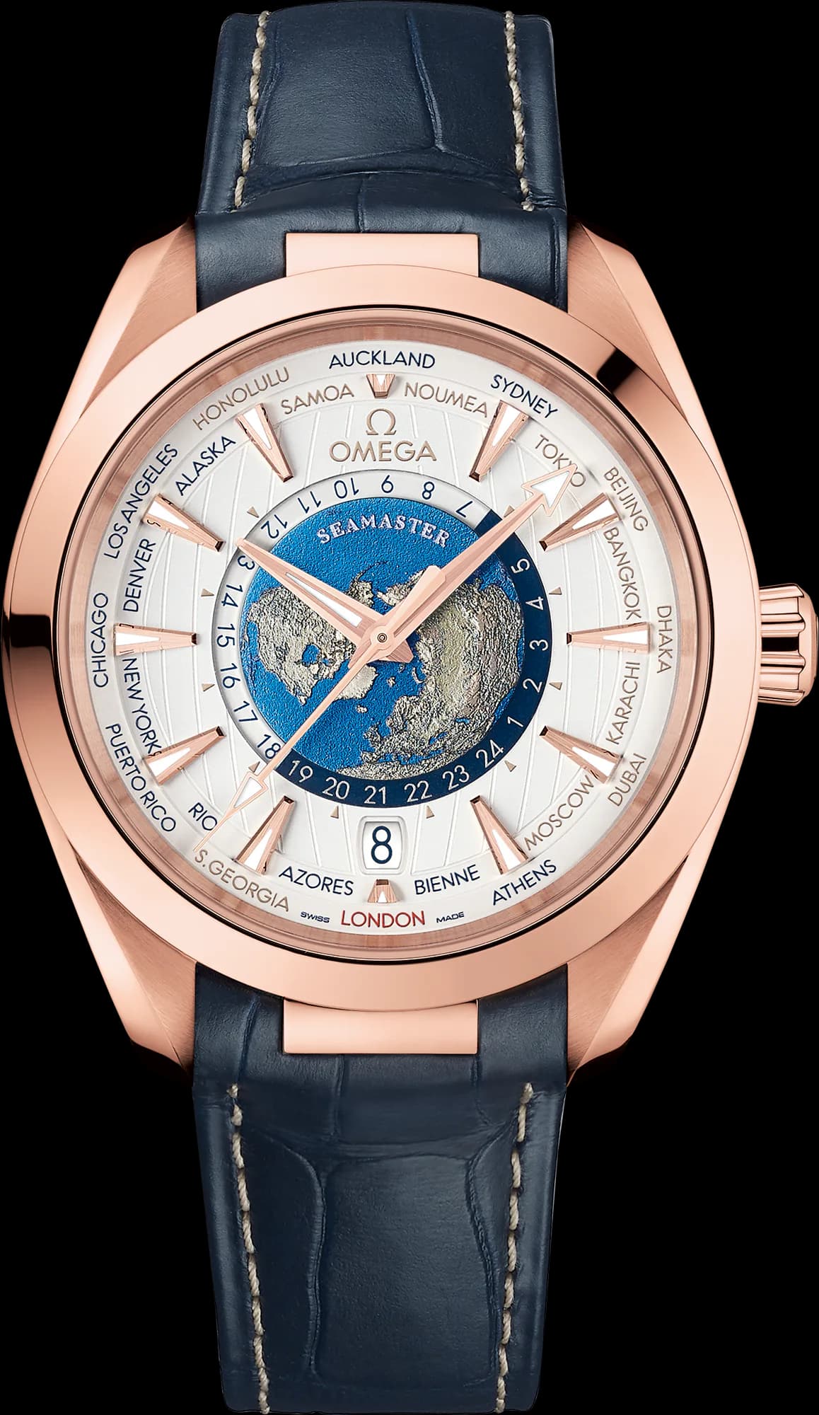 Seamaster Aqua Terra 150M Co Axial Master Chronometer GMT Worldtimer 43mm