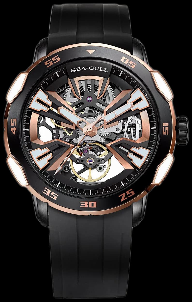 Edge Series Skeleton Dial 2022 MUSE Design Gold Award Couple Watch 44.5mm/40.5mm