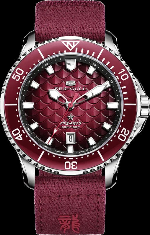 Ocean Series Pro "Dragon Kings of the Four Seas" Dragon-scale Dial 300m Waterproof Diving Watch 44mm