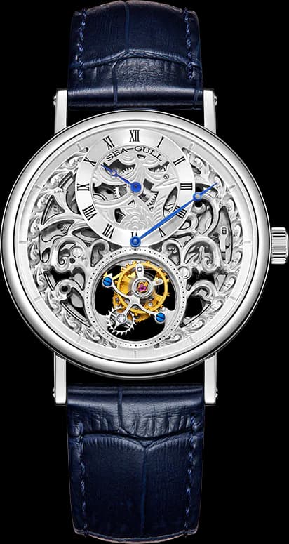 Artisan Heritage Series Skeleton Vine-Patterned Dial Eccentric Axis Tourbillon 39mm