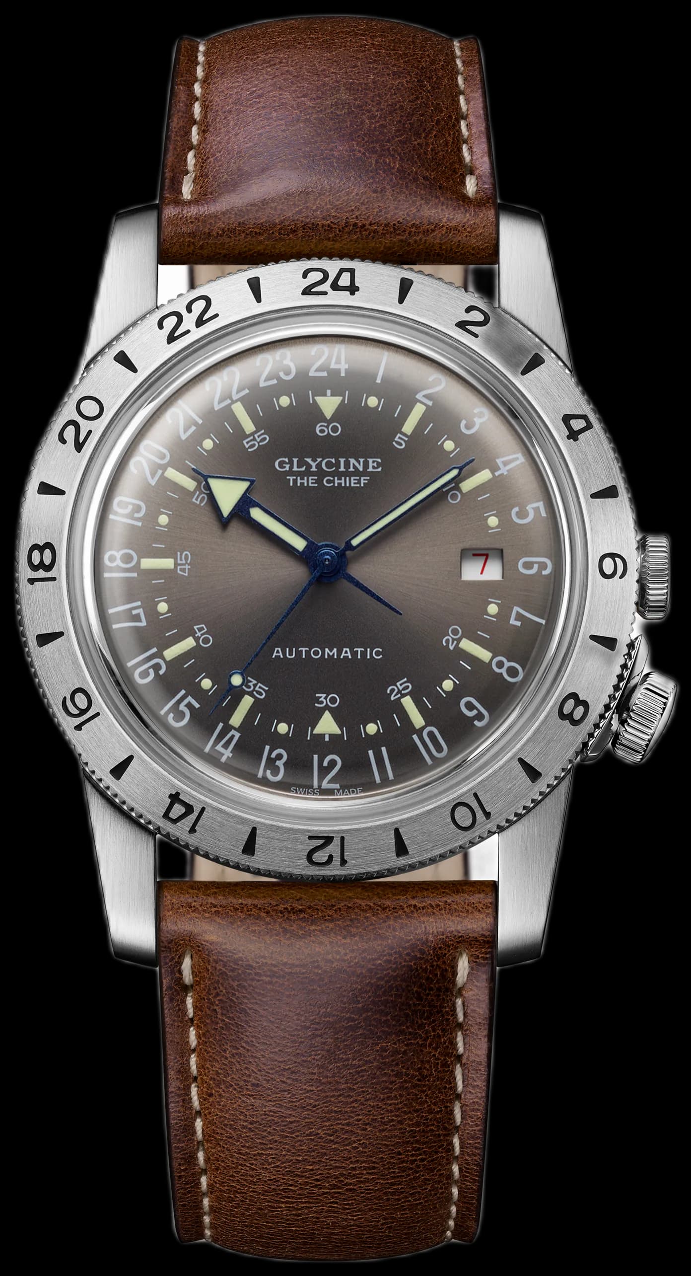 Men's Airman Vintage The Chief Purist 40mm Automatic Watch GL0412