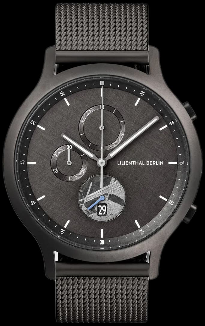 Chronograph Meteorite I Mesh Anthracite Matte Ndash Lilienthal Berlin North America