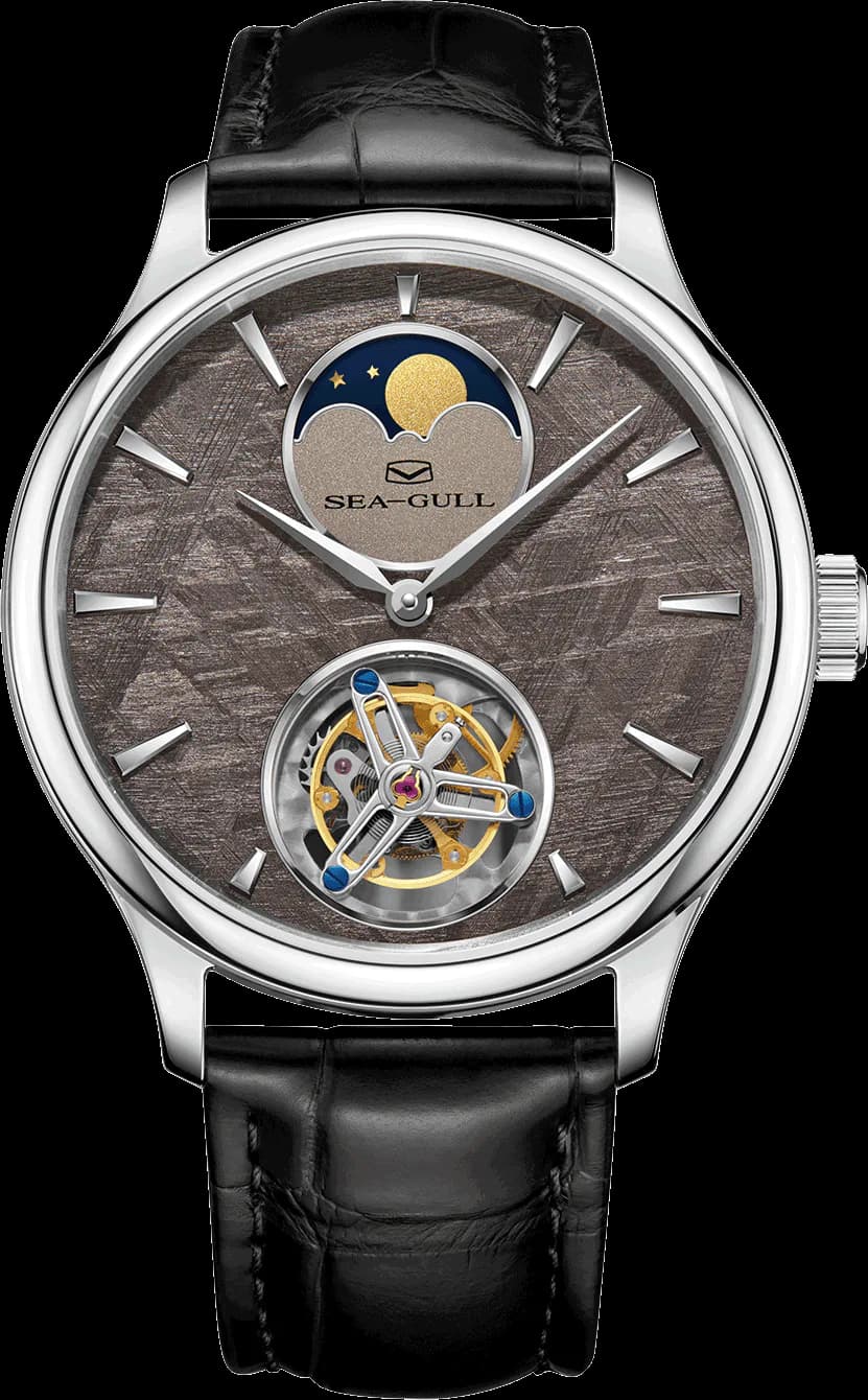 Artisan Heritage Series Meteorite Dial Moon Phase Coaxial Tourbillon Watch 42mm