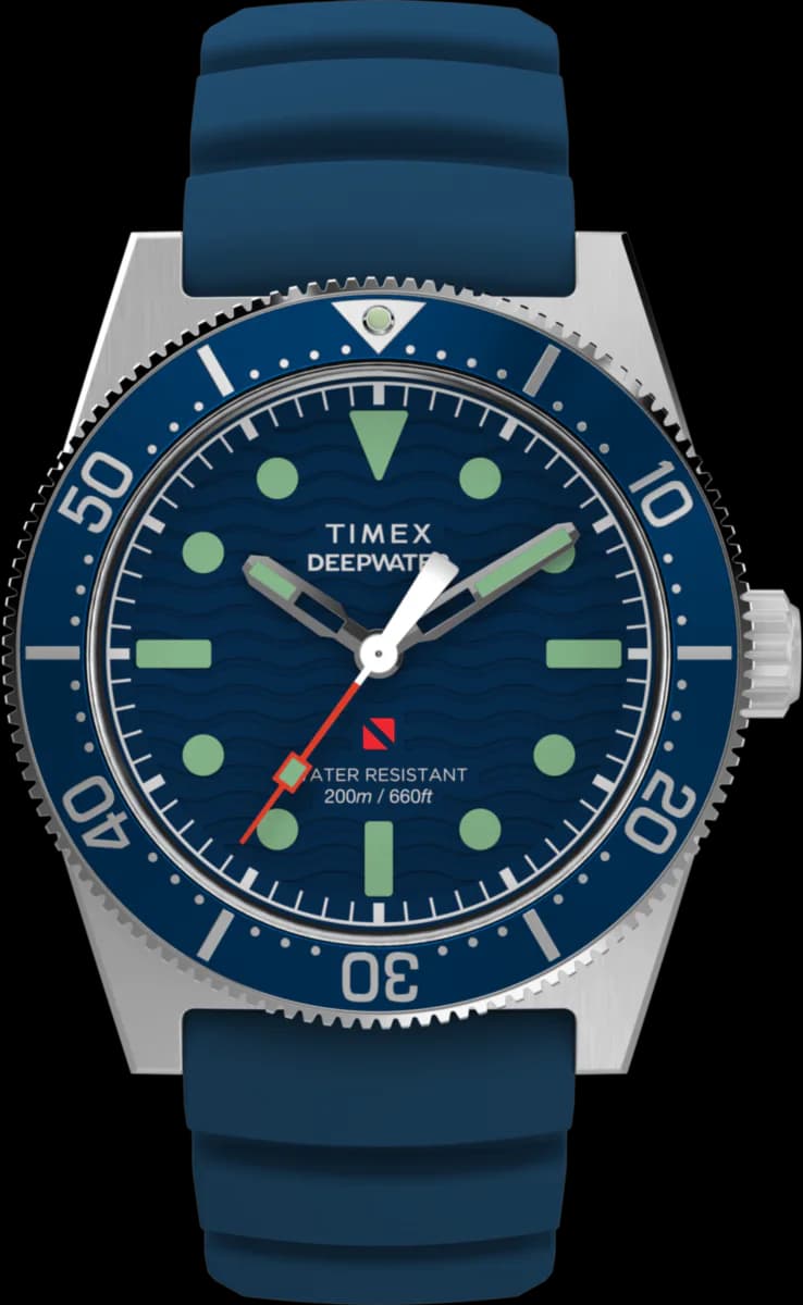 Deepwater Reef 200 41mm Synthetic Rubber Strap Watch