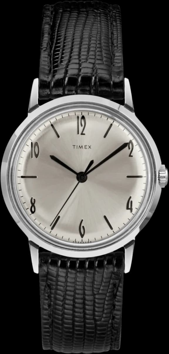 Marlin 1965 Reissue Hand-Wound 34mm Leather Strap Watch