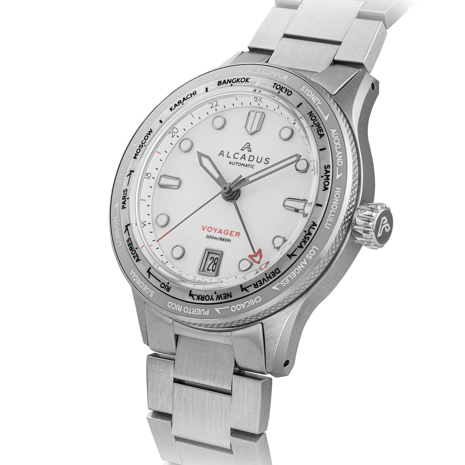 Alcadus Watches Voyager Worldtimer GMT