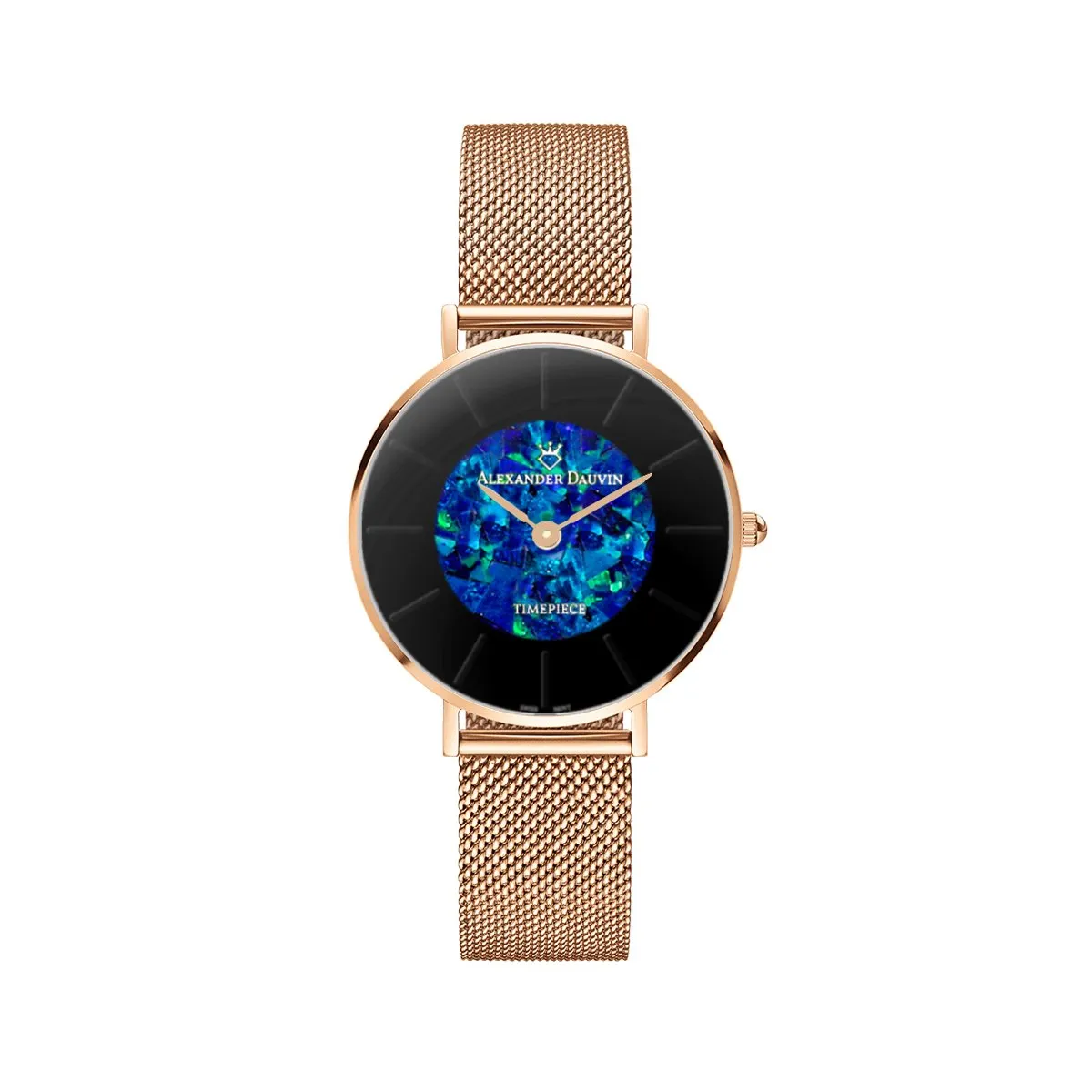 Alexander Dauvin Dark Lumiere Cliff Blue Opal Watch 28mm