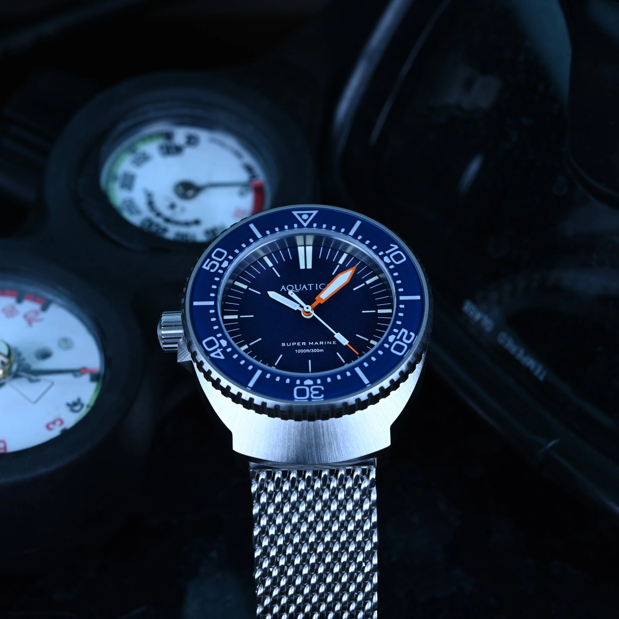 Aquatico Super Marine Blue Dial Left Crown(PT-5000)