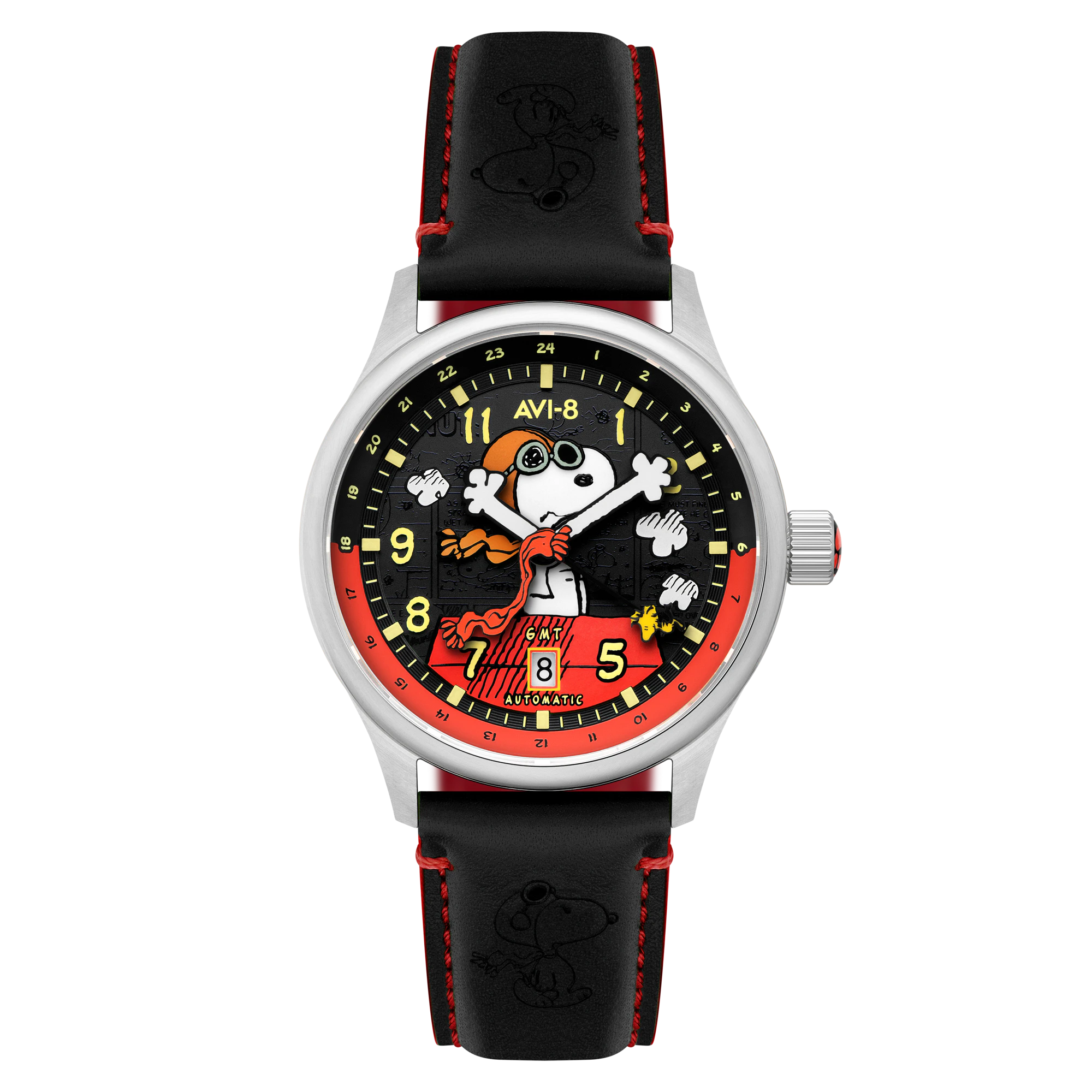 AVI-8 Hawker Hurricane Kent GMT Automatic Snoopy Flying Ace