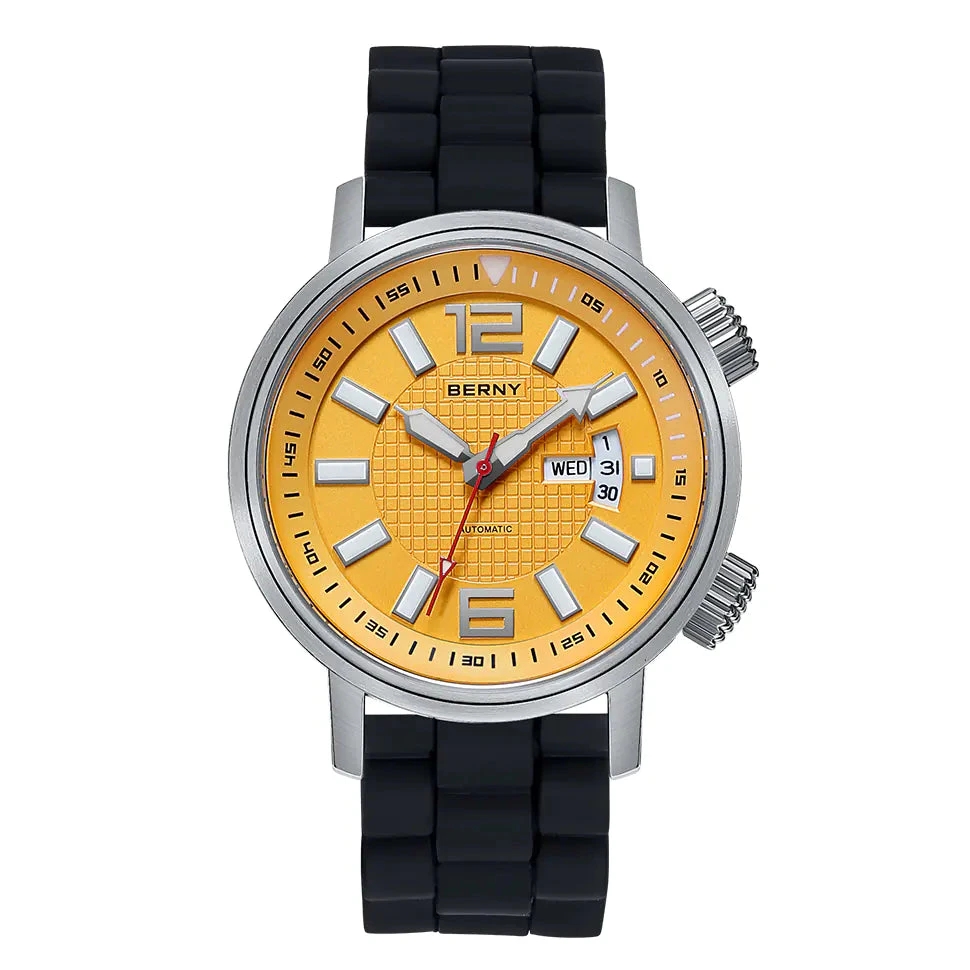 BERNY BERNY-Men Automatic Compressor-style Diver Watch-AM7081M