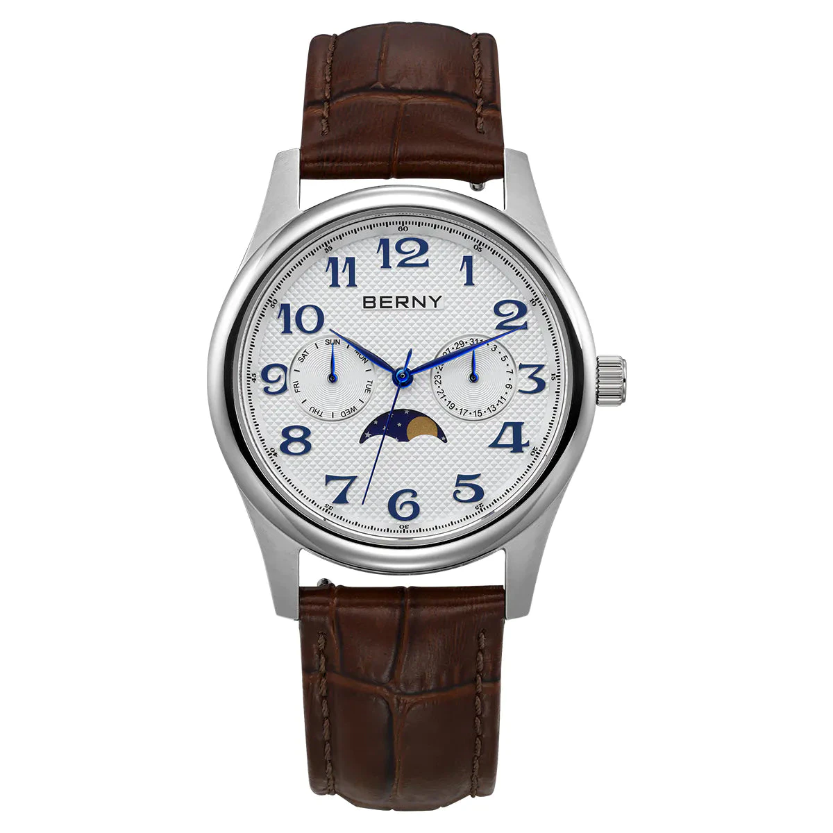 BERNY BERNY-Men Quartz Moonphase Watch-2190M