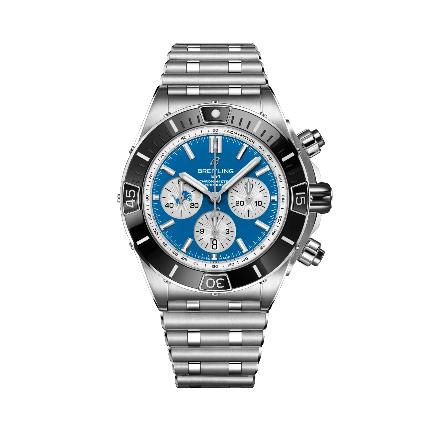 Breitling Super Chronomat B01 Chronograph 44 Nfl Detroit Lions Edition