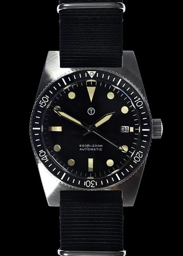 Cooper Watches MWC 1970s/80s Pattern Automatic 24 Jewel Military Divers Watch with Sapphire
