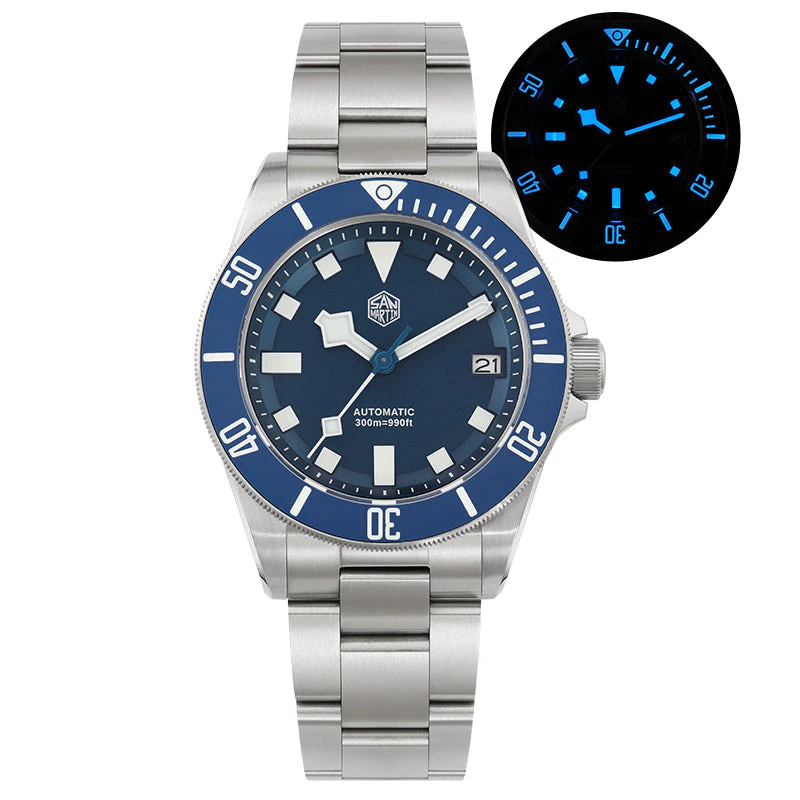 Cronos Watchdives x San Martin PT5000 Titanium 39mm Dive Watch SN0121TD