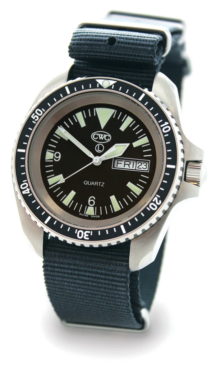 CWC (Cabot Watch Company) RN Quartz Divers Watch Mk.2 Day/Date, Matte Top