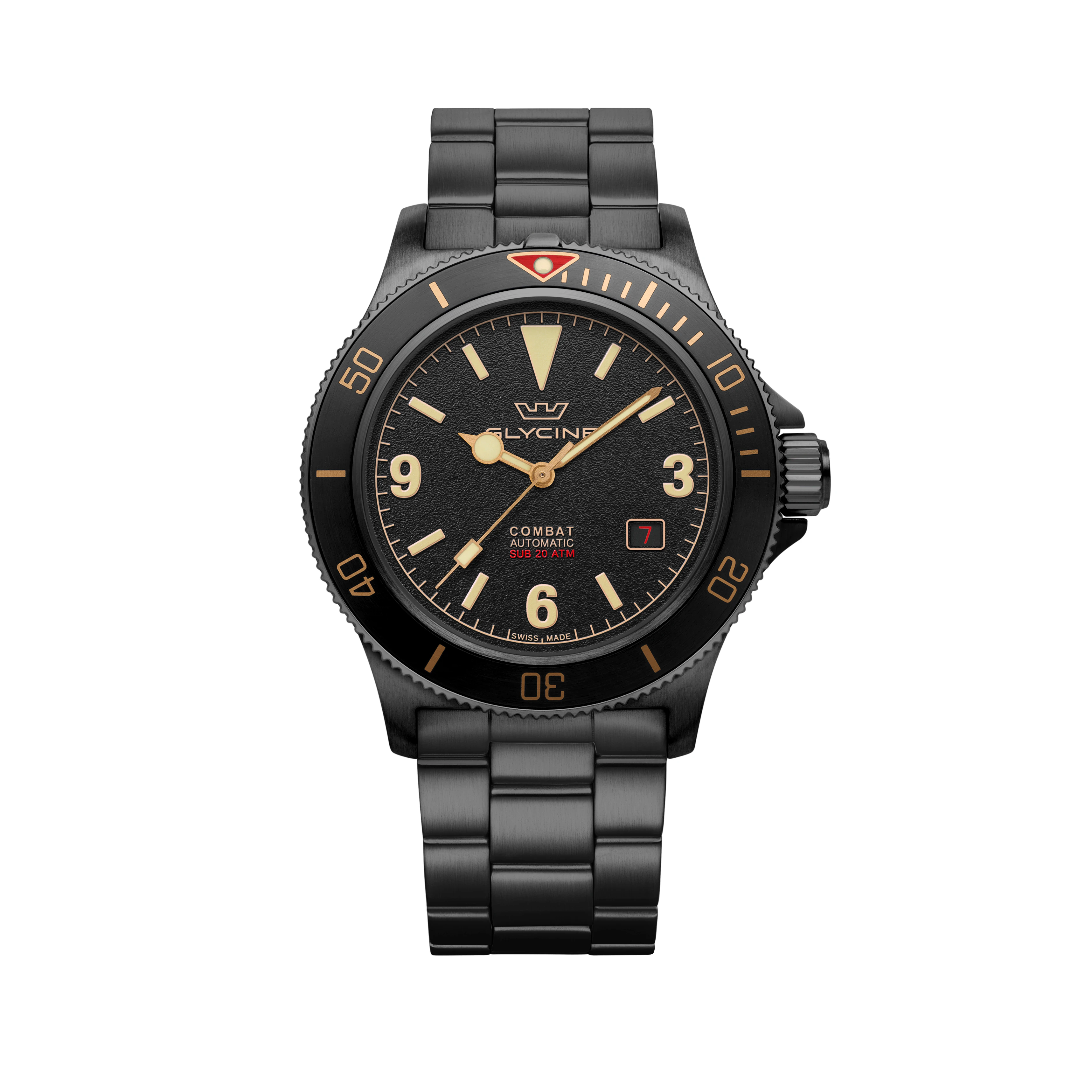 Glycine Men's Combat Sub Vintage 42mm Automatic Watch GL0290