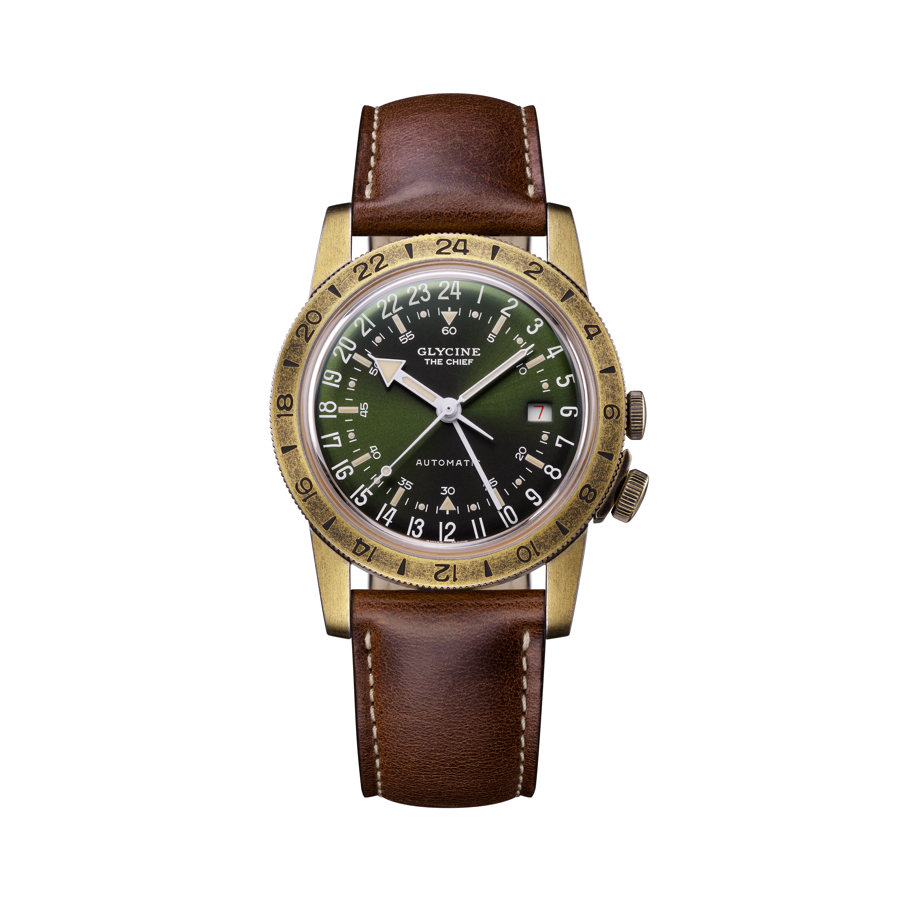 Glycine Men's Airman Vintage The Chief GMT GL03xx Series