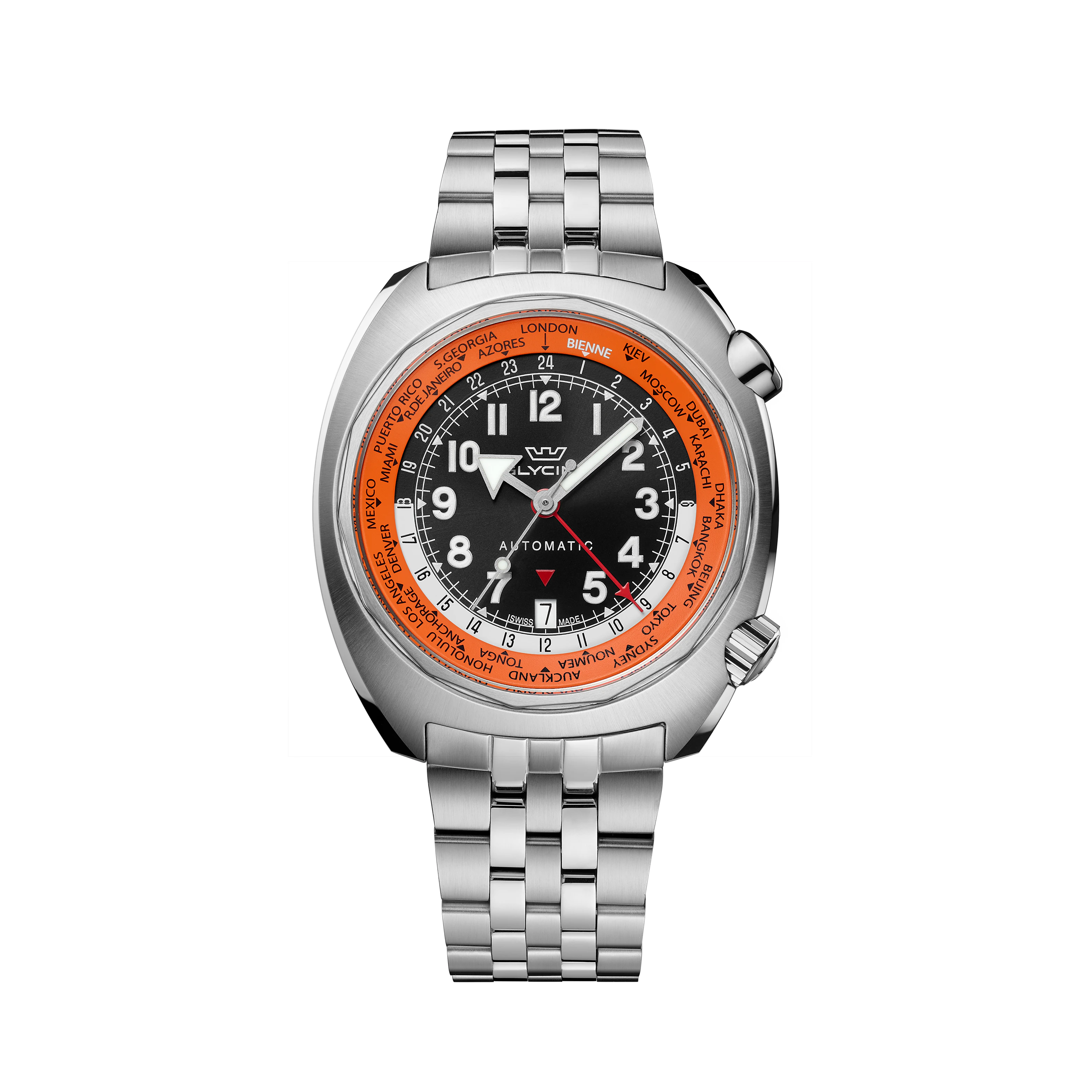 Glycine Men's Airman SST GMT 43mm Automatic Watch GL0309