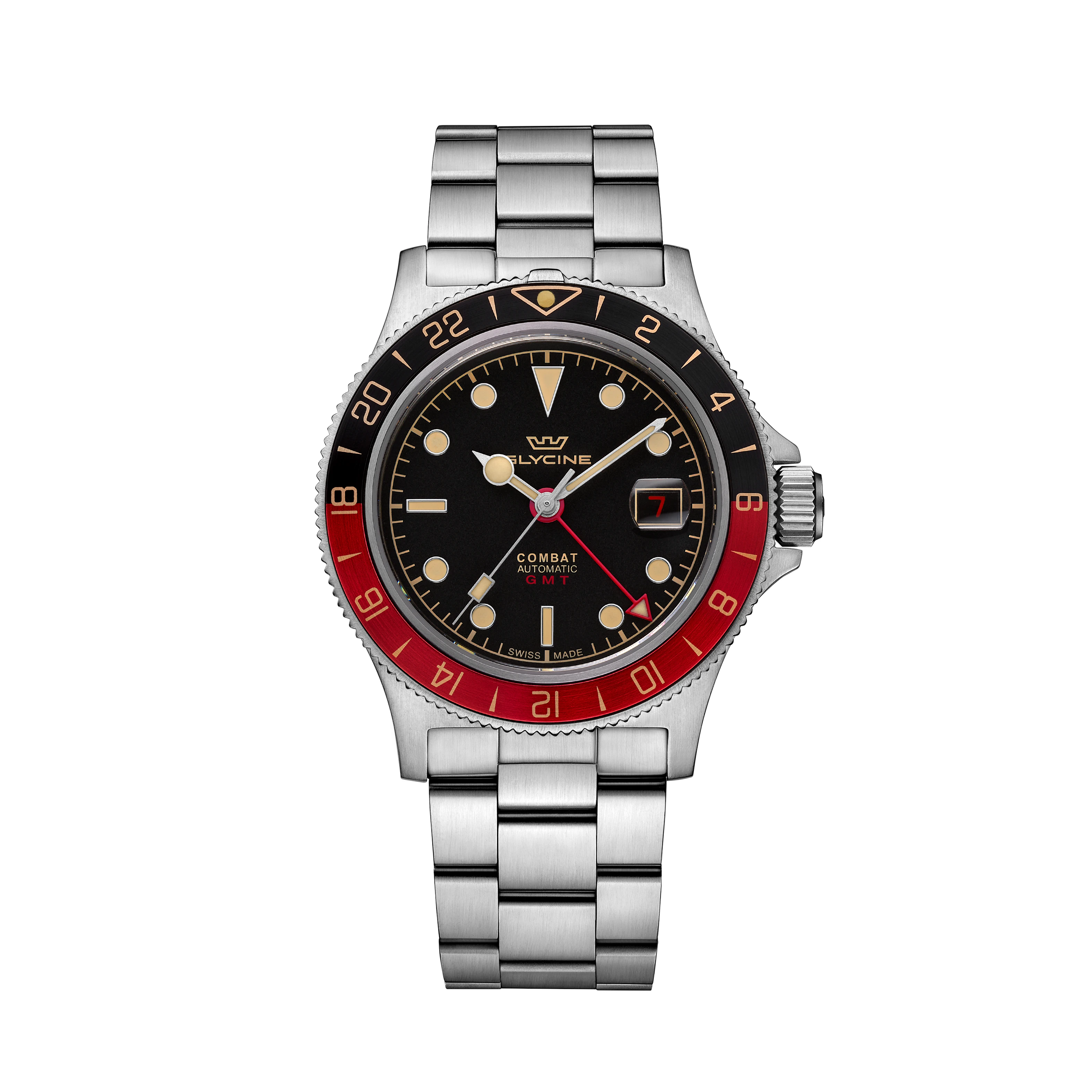 Glycine Men's Combat Sub Sport GMT 42mm Automatic Watch GL0380