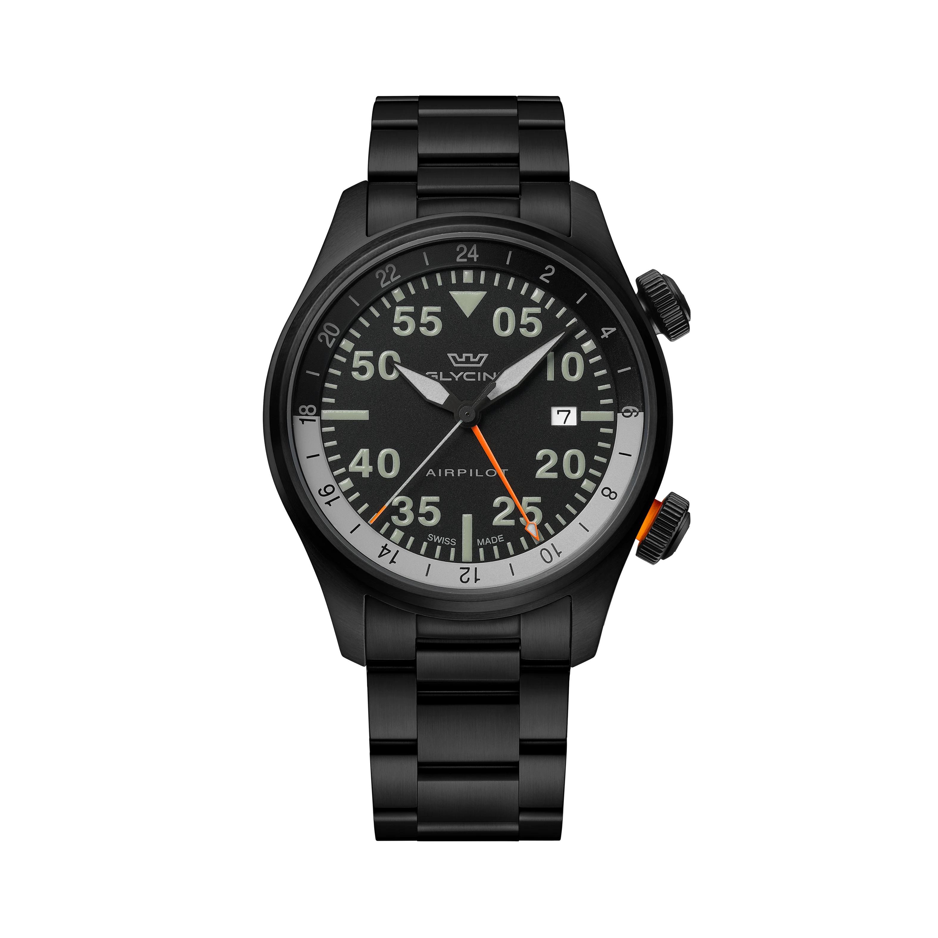 Glycine Men's Airpilot GMT 44mm Quartz Watch GL0434