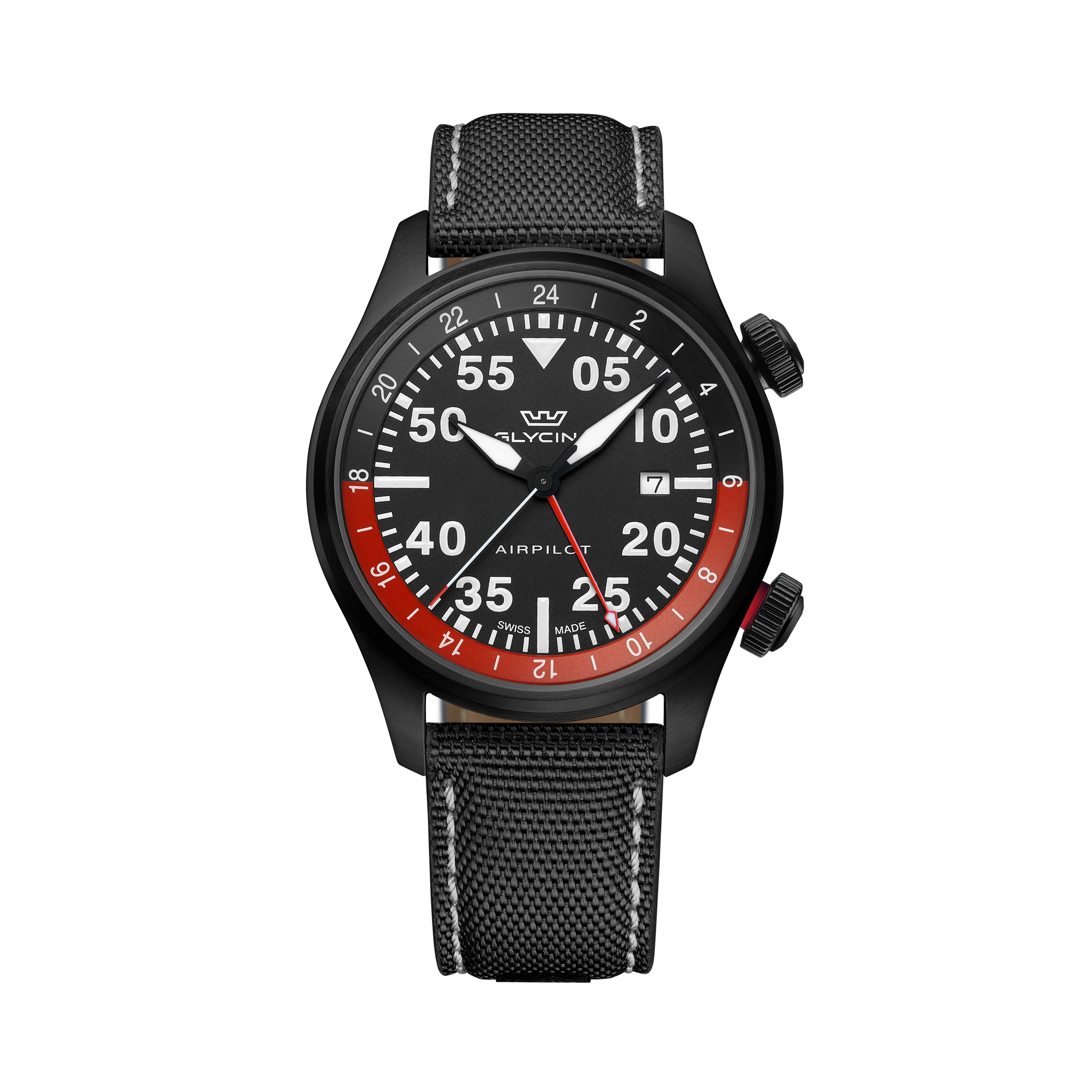 Glycine Men's Airpilot GMT 44mm Quartz Watch GL0438