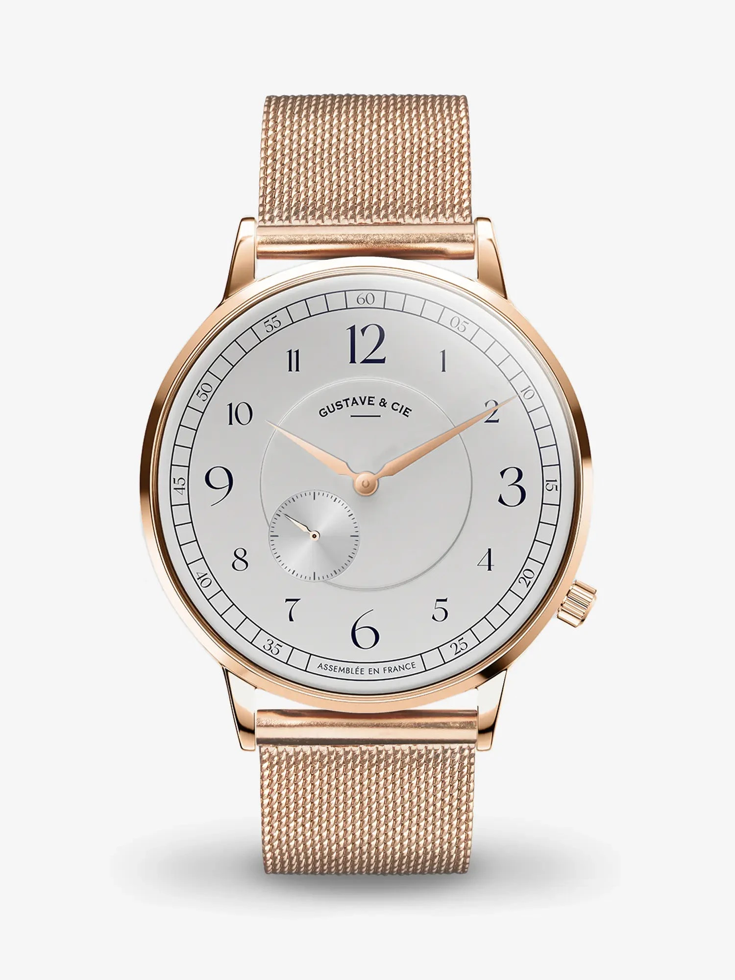 GUSTAVE & CIE HECTOR 12H - OR ROSE ET