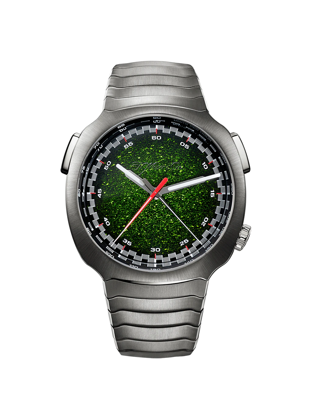 H. Moser & Cie. Streamliner Flyback Chronograph Automatic Matrix Green Fumé