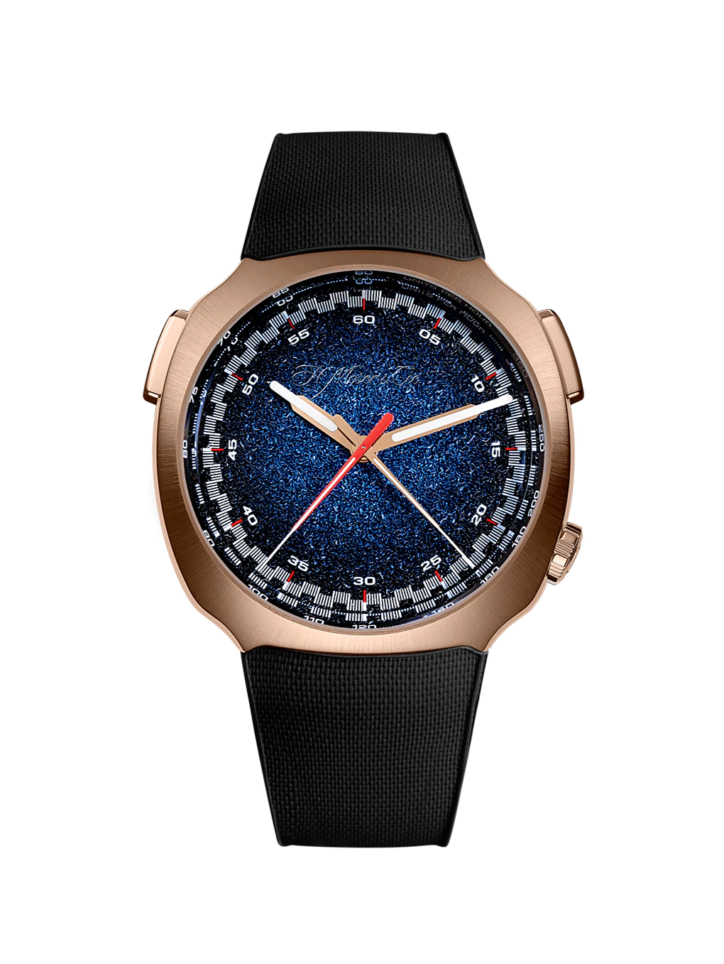 H. Moser & Cie. Streamliner Flyback Chronograph Automatic Midnight Blue Fumé