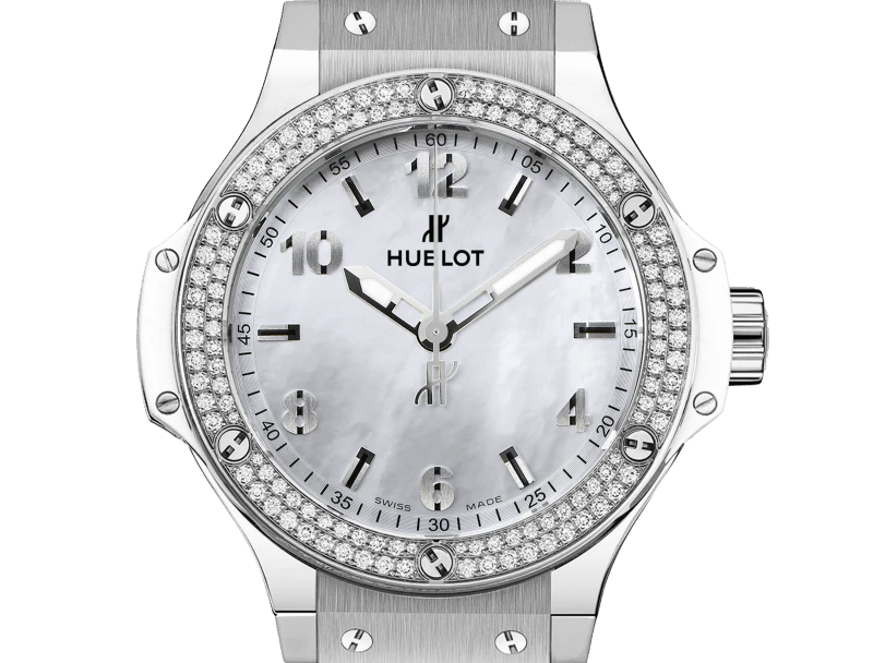 Hublot Big Bang All White Diamonds Mother of Pearl 38mm