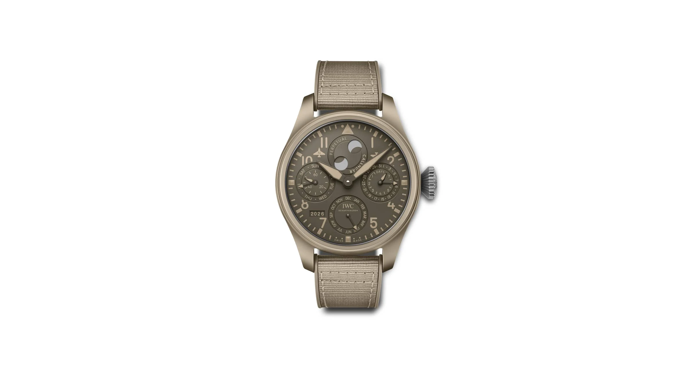 IWC Schaffhausen Iw503004 Big Pilots Watch Perpetual Calendar Top Gun Edition Mojave Desert