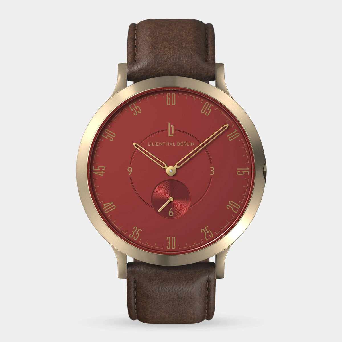 Lilienthal Berlin Lilienthal 1 Gold Red Leather Brown Ndash Lilienthal Berlin North America