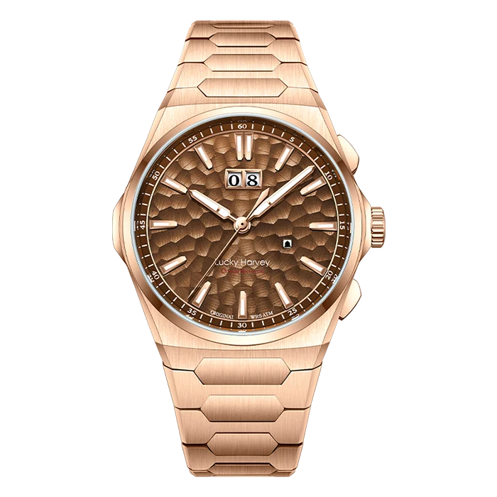 Lucky Harvey Sound Of Nature Big Date Rose Gold Hammer Chiming Limited Edition